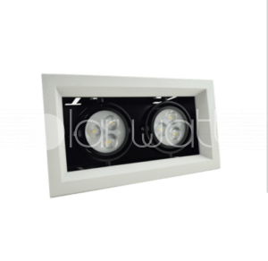 Lampa incorporabila tip grille light cu LED 2x3W