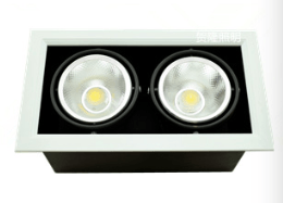 Lampa incorporabila tip grille light cu LED 2x9W