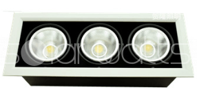 Lampa incorporabila tip grille light cu LED 3x9W