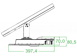 Lampa stradala fotovoltaica 40W